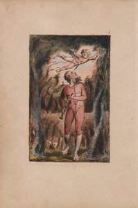 Lieder der Unschuld und der Erfahrung, Tafel 1, Unschuld Frontispiz (Bentley 2)
