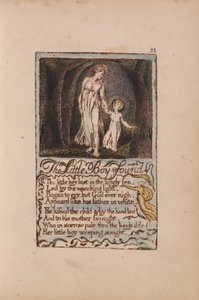 Lieder der Unschuld und der Erfahrung, Tafel 22, Der gefundene kleine Junge (Bentley 14) von William Blake