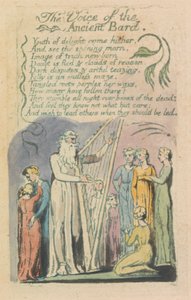 Lieder der Unschuld und der Erfahrung, Platte 22, "Das kleine gefundene Mädchen" (Bentley 36) von William Blake
