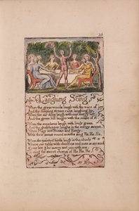 Lieder der Unschuld und der Erfahrung, Tafel 26, Lachendes Lied (Bentley 15) von William Blake