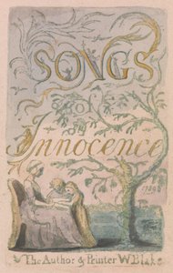 Lieder der Unschuld und Erfahrung, Tafel 2, Unschuld Titelblatt (Bentley 3) von William Blake