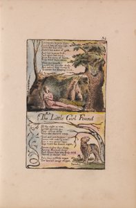 Lieder der Unschuld und der Erfahrung, Tafel 34, Das gefundene kleine Mädchen (Bentley 35) von William Blake