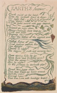 Lieder der Unschuld und der Erfahrung, Tafel 35, Antwort der Erde (Bentley 31)