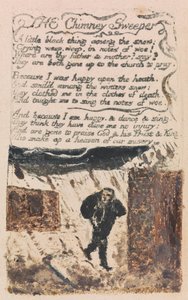 Lieder der Unschuld und Erfahrung, Tafel 45, Der Schornsteinfeger (Bentley 37) von William Blake