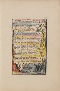 Lieder der Unschuld und der Erfahrung, Tafel 46, Ein kleiner Junge verloren (Bentley 50) von William Blake