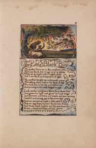 Lieder der Unschuld und Erfahrung, Platte 8, Der kleine schwarze Junge (Bentley 9) von William Blake