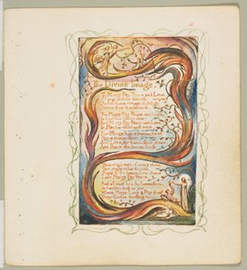 Lieder der Unschuld und der Erfahrung: Das göttliche Bild, ca. 1825 von William Blake