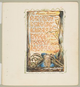 Lieder der Unschuld und der Erfahrung: Der menschliche Abstrakt, ca. 1825 von William Blake