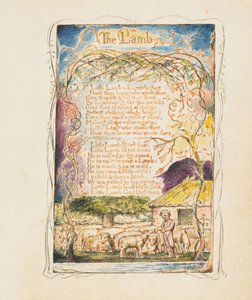 Lieder der Unschuld und Erfahrung: Das Lamm, ca. 1825 von William Blake