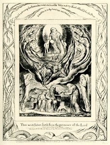 Das Buch Hiob 2:7 illustriert von William Blake
