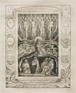 Das Buch Hiob: Pl. 14, Als die Morgensterne zusammen sangen und alle Söhne..., 1825
