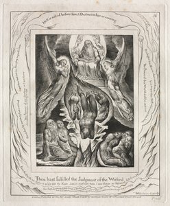 Das Buch Hiob: Pl. 16, Du hast das Urteil der Gottlosen erfüllt, 1825