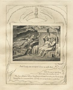 Das Buch Hiob: Pl. 4, Und ich allein bin entkommen, um es dir zu sagen, 1825