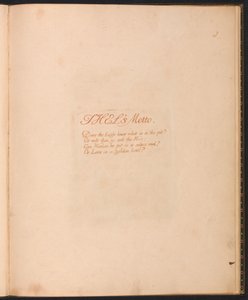 Das Buch Thel, Tafel 1, Thels Motto...