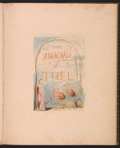 Das Buch Thel, Tafel 2, Titelseite