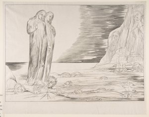 Der Kreis der Verräter: Dantes Fuß tritt Bocca degli Abbate, aus Dantes Inferno, ca. 1825-27