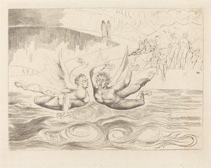 Der Kreis der korrupten Beamten; die Teufel, die sich gegenseitig zerfleischen von William Blake