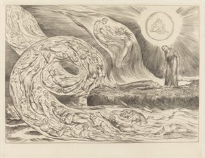 Der Kreis der Wollüstigen; Paolo und Francesca von William Blake
