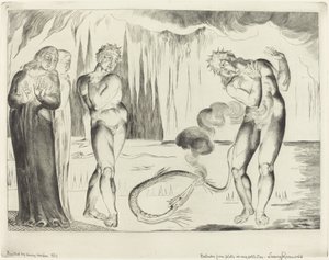 Der Kreis der Diebe, Buoso Donati von der Schlange angegriffen, 1827