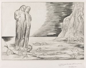 Der Kreis der Verräter, Dantes Fuß tritt Bocca degli Abbate, 1827