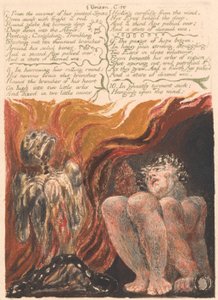 Das erste Buch Urizen, Platte 10, "7. Aus den Höhlen seiner gegliederten Wirbelsäule..." (Bentley 11) von William Blake