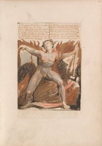 Das erste Buch Urizen, Tafel 17, 8. Die Kugel des Lebensblutes zitterte.... (Bentley 18) von William Blake