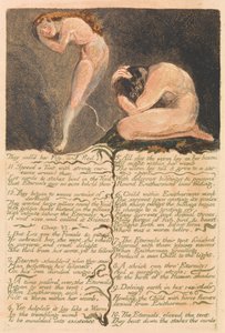 Das erste Buch Urizen, Tafel 17, Sie nannten sie Mitleid und flohen . . . . (Bentley 19)