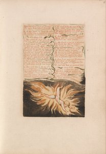 Das erste Buch von Urizen, Tafel 22, Gestreckt für ein Werk der Ewigkeit.... (Bentley 20)