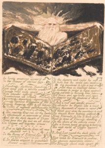 Das Erste Buch Urizen, Tafel 6, "In lebenden Schöpfungen erschien . . . ." (Bentley 5) von William Blake
