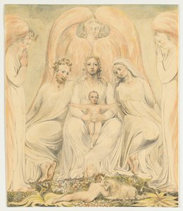 Die Heilige Familie (auch bekannt als Christus im Schoß der Wahrheit) von William Blake