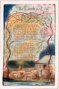 Das Lamm, Illustration aus Songs of Innocence and of Experience, ca. 1770-1820 von William Blake