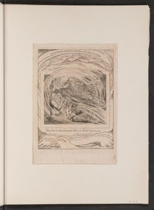 Der Herr antwortet Hiob aus dem Wirbelsturm von William Blake