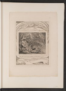 Der Herr antwortet Hiob aus dem Wirbelwind, 1825 von William Blake