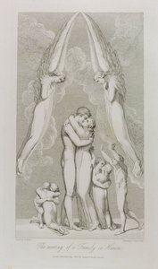 Das Treffen einer Familie im Himmel, Tafel 4, Illustration aus 
