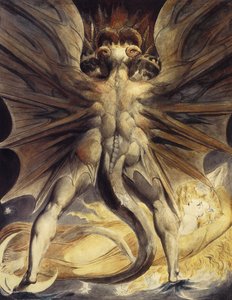 Der rote Drache und die Frau, mit der Sonne bekleidet