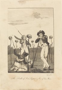 Die Schädel von Leutnant Leppar und sechs seiner Männer von William Blake