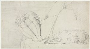 Der Gedanke an den Tod allein, die Angst zerstört, um 1795 von William Blake