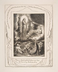 Die Vision von Eliphaz, aus Illustrationen des Buches Hiob, 1825-26 von William Blake
