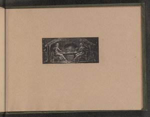 Thenot und Colinet essen ihr Abendessen, 1821 von William Blake