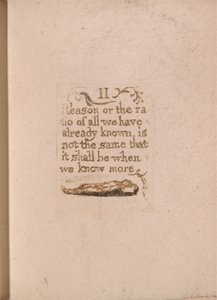 Es gibt keine natürliche Religion, Tafel 11, II Vernunft oder das Verhältnis.... (Bentley b4) von William Blake