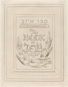 Titelseite der gravierten Illustrationen zum Buch Hiob