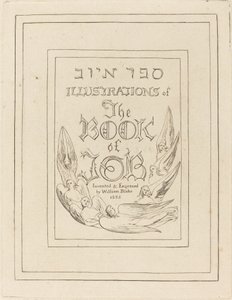 Titelseite der gravierten Illustrationen zum Buch Hiob
