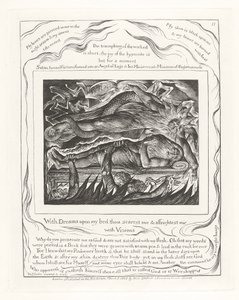 Mit Träumen auf meinem Bett erschreckst du mich und ängstigst mich mit Visionen von William Blake