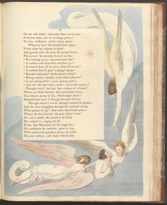 Youngs Nachtgedanken, Seite 41, Ein strahlendes Zeichen, das Sterbebett des Gerechten von William Blake