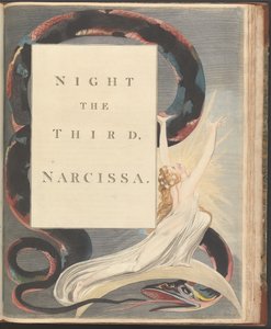Youngs Nachtgedanken, Seite 43, Nacht die Dritte, Narcissa. von William Blake