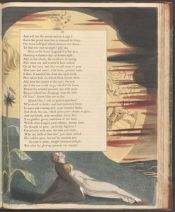 Youngs Nachtgedanken, Seite 49, "Als ob die Sonne neidisch wäre, hielt sie ihren Strahl zurück" von William Blake