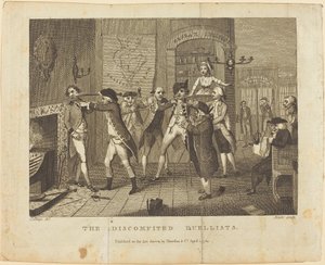 Die besiegten Duellanten von William Blake after Samuel Collings