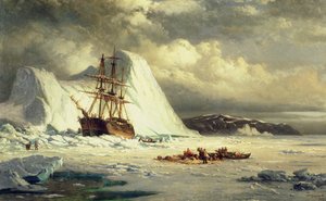 Eingefrorenes Schiff, ca. 1880