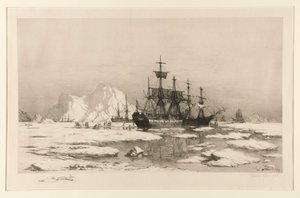 Robbenfänger in der Arktis, nach dem Gemälde: Unter den Eisfeldern, 1875 von William Bradford