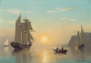 Sonnenuntergang in der Bucht von Fundy, ca. 1860 von William Bradford